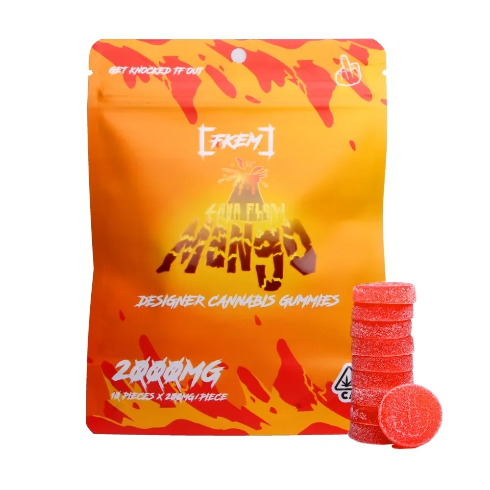 2000mg Lava Flow Mango Gummies by FKEM