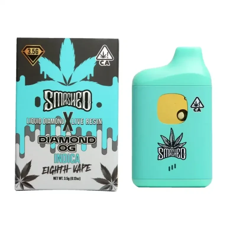 3.5g Diamond OG INDICA Liquid Diamond x Live Resin Disposable Vape by Smashed